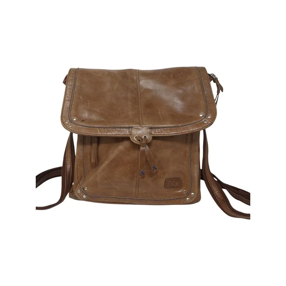 The Sak Ventura‎ Brown Leather Convertible Backpack Messenger Bag Crossbody